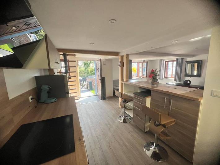 Gîte pour 4 personnes, avec terrasse et vue à Geudertheim