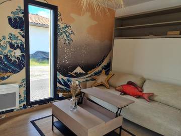 Gîte pour 2 personnes, avec terrasse à Linxe
