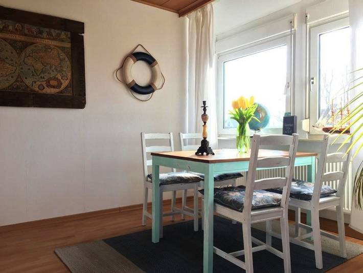 Ferienwohnung für 4 Personen, mit Garten und Sauna sowie Ausblick in Hollern-Twielenfleth