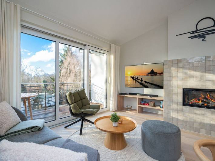 Ferienwohnung für 4 Personen, mit Balkon und Sauna