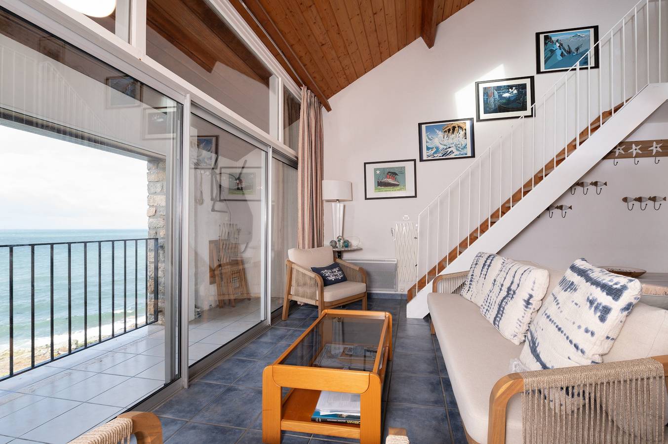 Appartement entier, La Proue - Appartement en Duplex avec Vue Mer à Arzon, 8 Personnes in Kerjouanno, Arzon