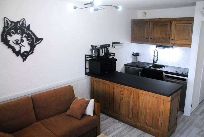 Studio entier, Proche des remontée mécanique , jolie appartement , très belle vue in Pra-Loup (station de ski), Pra-Loup