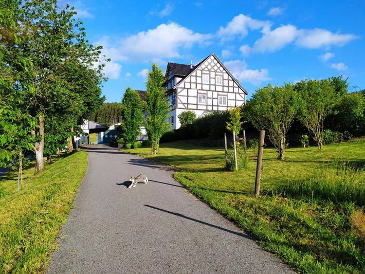 Ferienwohnung für 2 Personen, mit Terrasse und Sauna sowie Ausblick