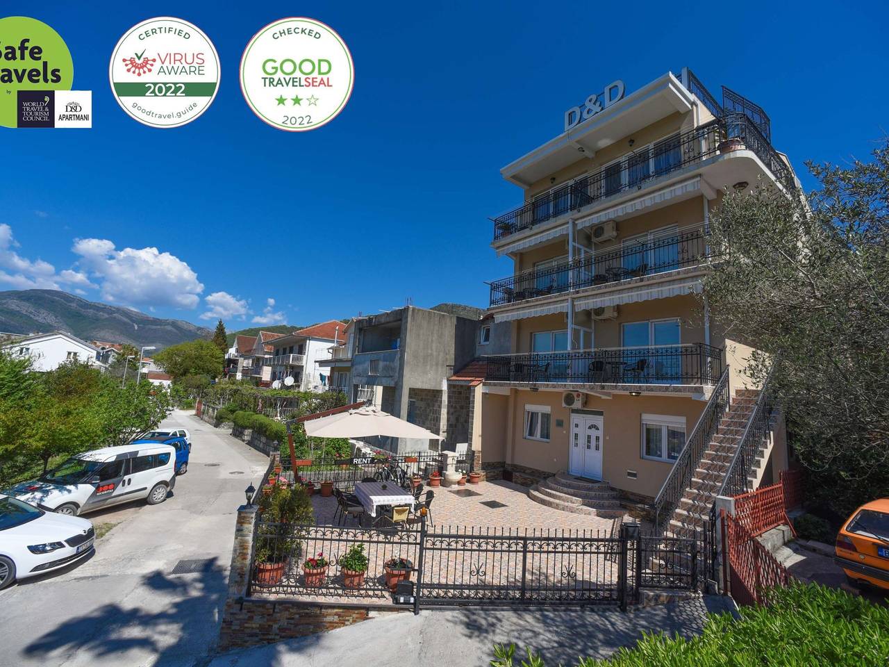 Cały apartament, Studio-Apartment mit Balkon in Tivat, Bay of Kotor
