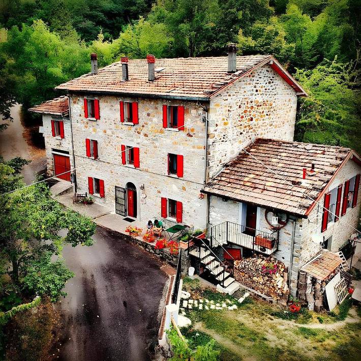 Casa vacanza per 2 persone, con Terrazza e Giardino nonché Panorama a Porretta Terme
