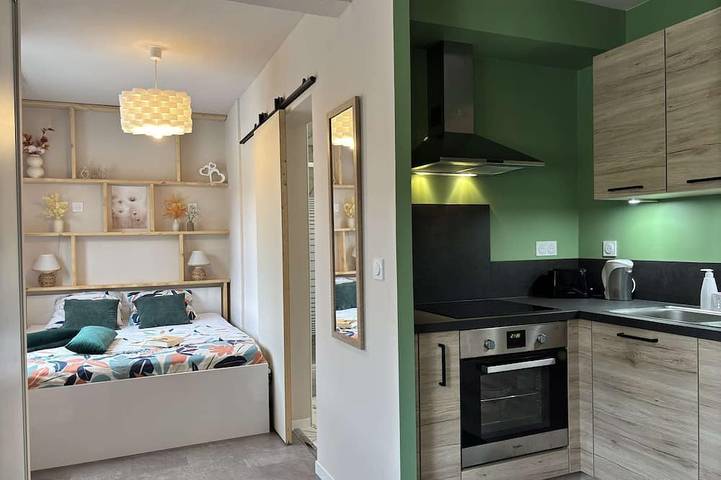 Ganze Wohnung, Physalis - Studio - 1 bed - 2 people in Châtel-Guyon, Regionaler Naturpark Volcans d'Auvergne