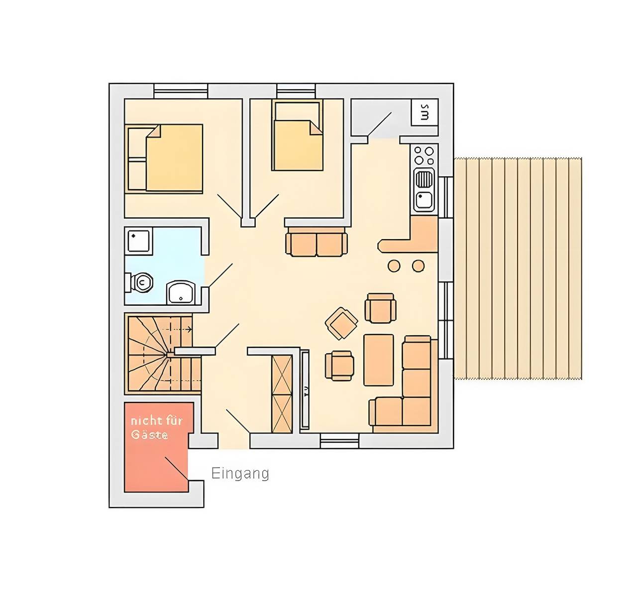 Ferienhaus 'Eichenkrone' für 8 personen (90 m²) in Fuhlendorf Ot Bodstedt (Boddenküste Mcpomm) in Fuhlendorf, Vorpommern-Rügen