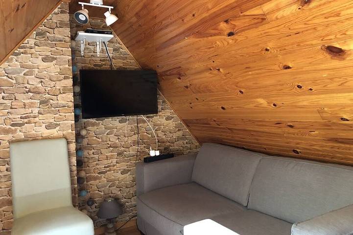 Chalet pour 4 personnes, avec terrasse et jardin