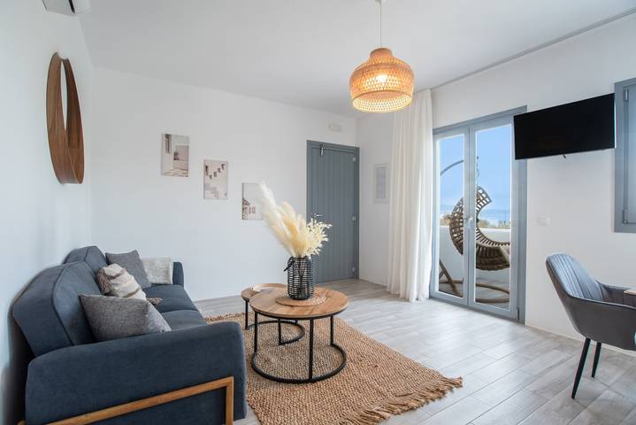 Hel lejlighed, Luxury Sea View Apartment in Kastraki with Sea View, Wi-Fi, and Air Conditioning in Kastraki (Naxos), Naxos (ø)