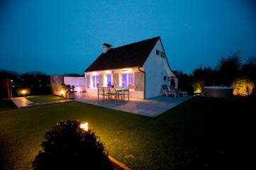 Gîte pour 4 personnes, avec sauna et terrasse ainsi que jardin et vue sur le lac, animaux acceptés dans Sunparks Oostduinkerke