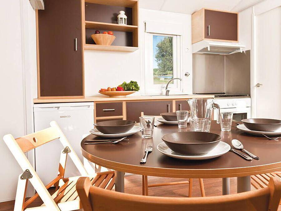 Camping Orbitur Vagueira - Bungalow 6 persons - Mobile-home | Comfort | 3 Bedrooms | 6 Pers. | Raised terrace | Air conditioning in Gafanha da Boa Hora, Aveiro District