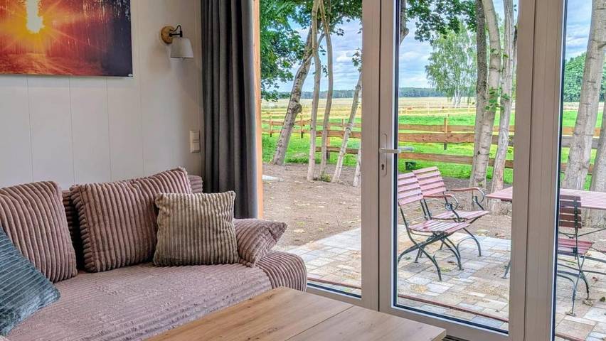 Ferienhaus für 2 Personen, mit Terrasse und Garten sowie Pool und Sauna