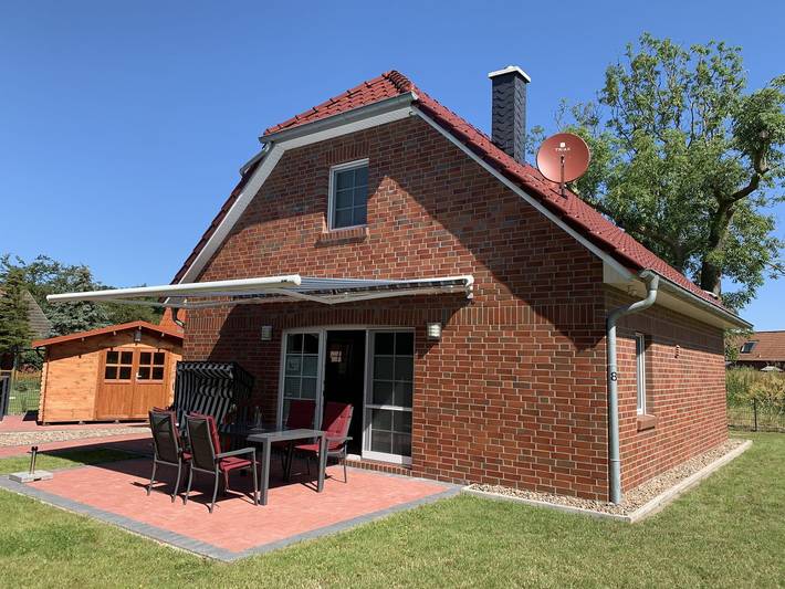 Ferienhaus für 6 Personen, mit Terrasse und Garten sowie Ausblick in Hagermarsch