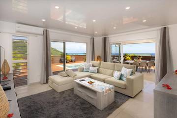 Villa pour 6 personnes, avec jardin et piscine ainsi que terrasse et vue dans Mo'orea