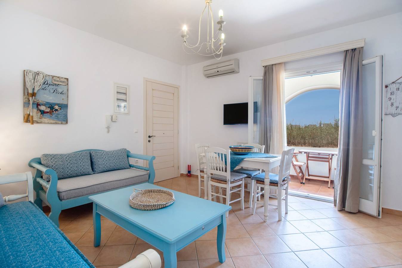 Appartement dans un hôtel '9 Muses Hotel Thalia' avec vue sur la mer, Wi-Fi et climatisation in Kastraki (Naxos), Cyclades