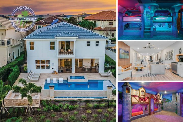 Villa for 24 people, with children pool and pool as well as balcony/terrace in Reunion Resort