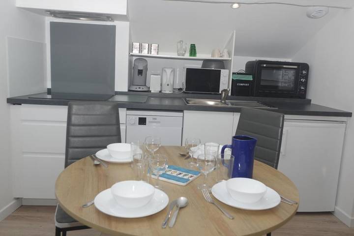 Appartement de vacances pour 3 personnes, avec Balcon ainsi que Jardin et Vue