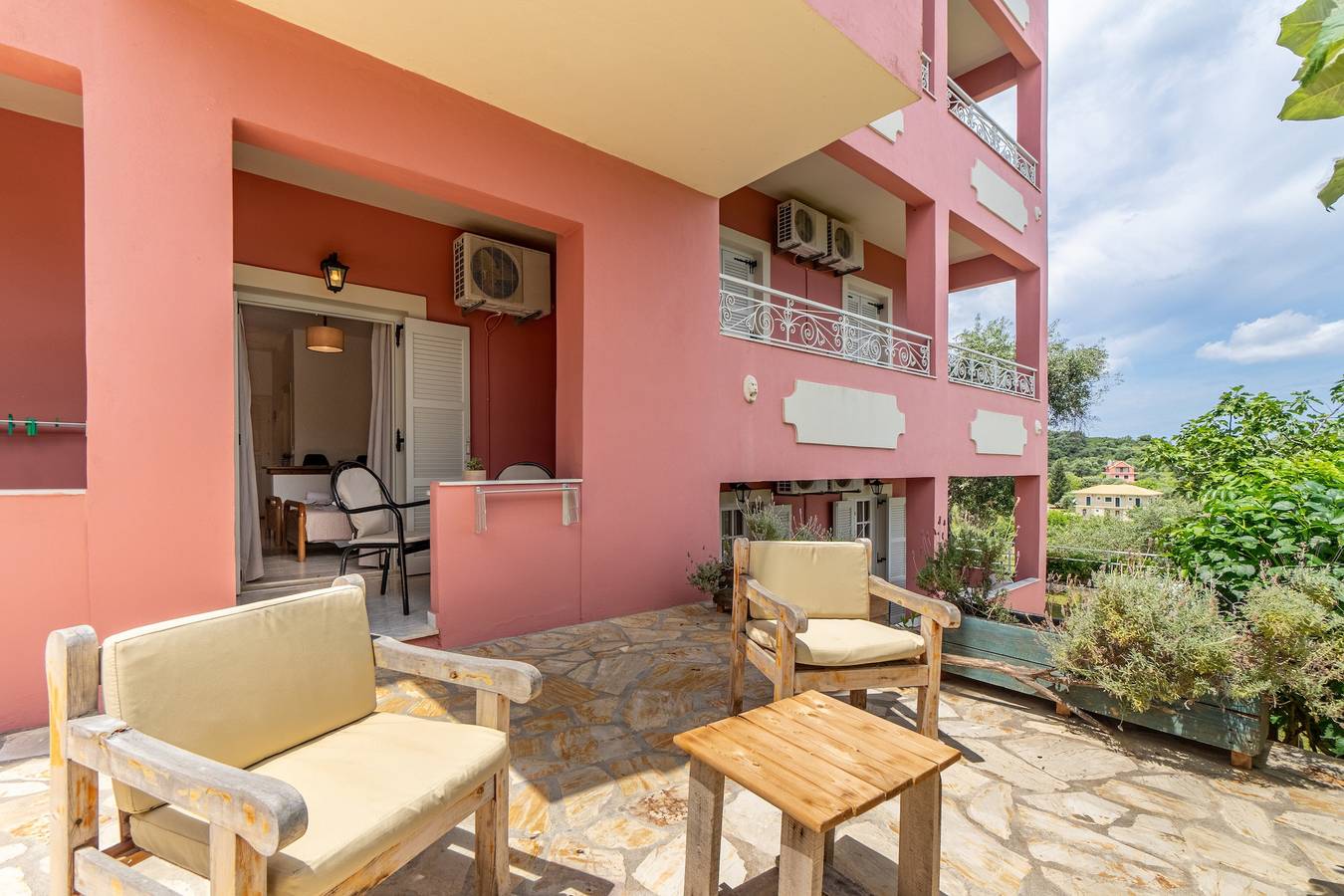Studio entier, Studio 'Standard' avec vue sur la mer, Wi-Fi et climatisation in Corfou