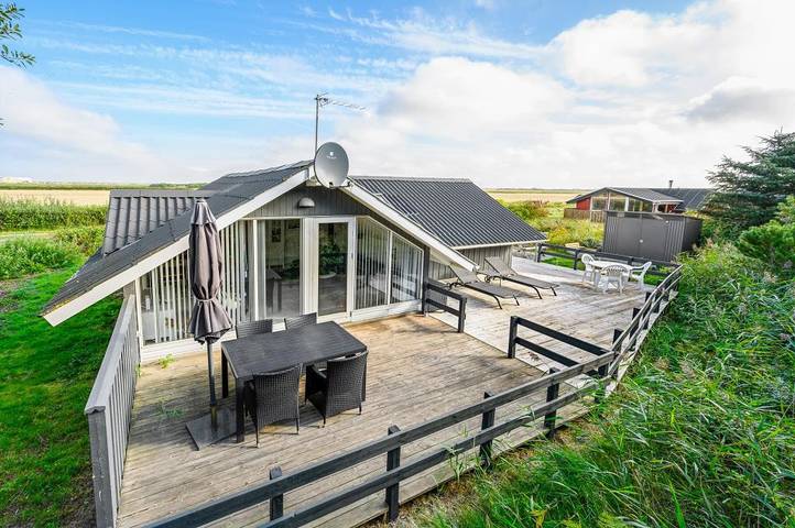 Ferienhaus für 5 Personen, mit Balkon/Terrasse und Terrasse sowie Ausblick