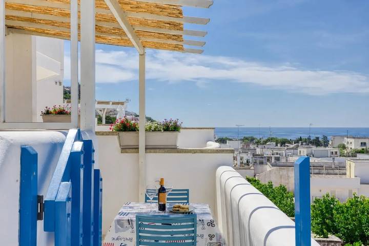 Geheel appartement, Studio met privé balkon in Castro di Lecce in Castro (Lecce), Provincie Lecce