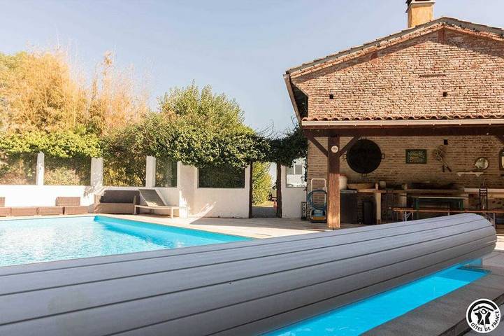 Gîte pour 6 personnes, avec piscine et jardin à Pompertuzat