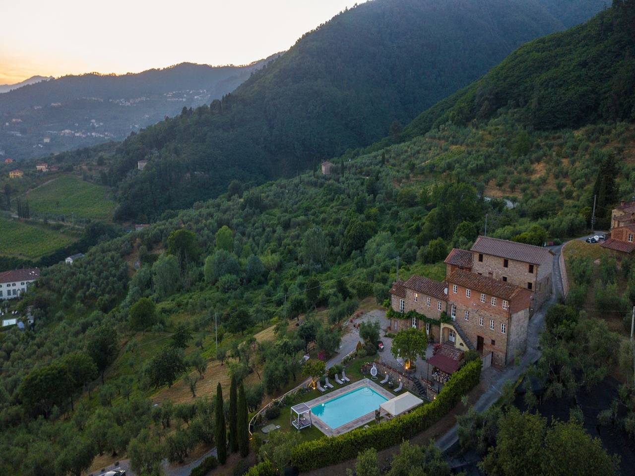 Villa con piscina e vista sui vigneti in Capannori, Provincia di Lucca