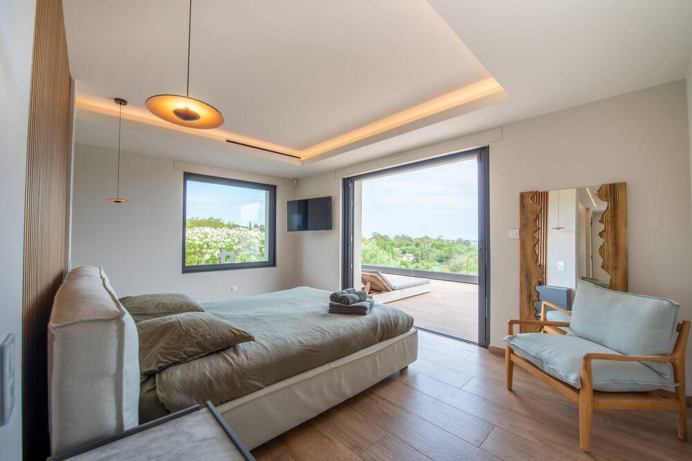Gulf of Saint Tropez, Villa Elsa, sublime sea view in Grimaud, Mediterranean Coast (France)