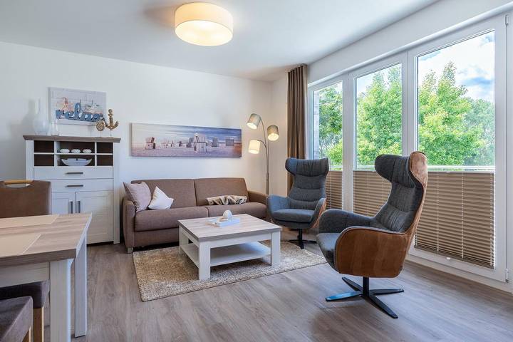 Vakantiewoning voor 4 personen, with Balkon and Sauna as well as Uitzicht in Boltenhagen