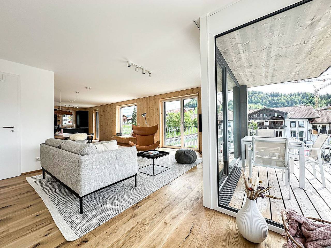 Geheel appartement, Vakantieappartement voor 8 personen met balkon in Oberstaufen, Zwaben (Bayern)