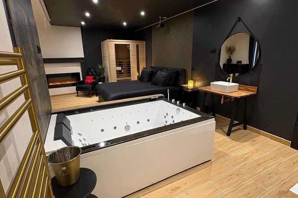 Apartamento entero, Parenthèse Enchantée pour Deux – Spa privé, sauna & vidéoprojecteur in Argenton-sur-Creuse, Región de Châteauroux