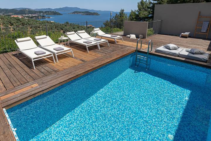 Villa mit pool für 7 Personen, mit Terrasse und Meerblick sowie Garten auf Skiathos - 2