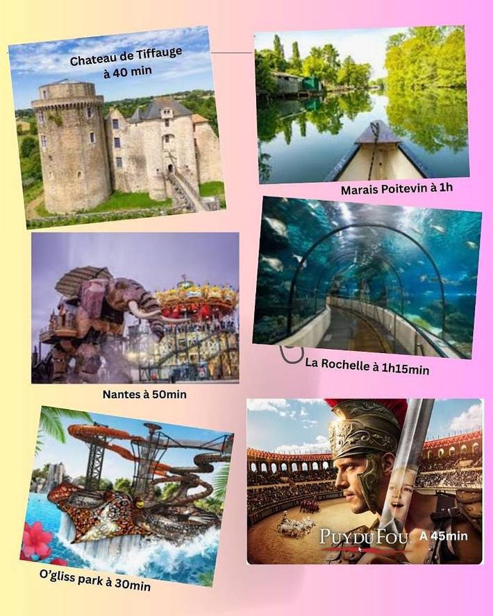 Gîte pour 2 personnes, avec jardin, adapté aux familles à La Roche-sur-Yon - 3