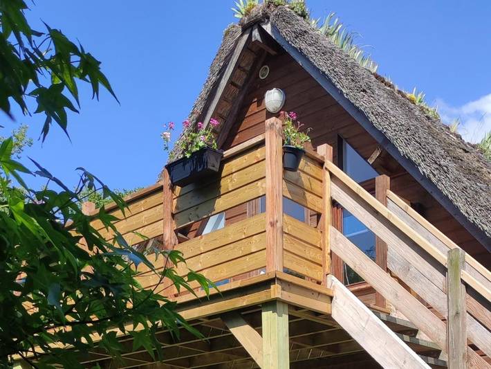 Appartement de vacances pour 2 personnes, avec Balcon et Terrasse ainsi que Jardin et Vue