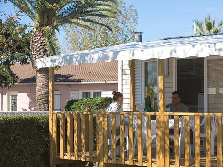 Camping Paradis - Naia Village  - Mobilheim 4 personen - Aloha in Le Barcarès, Côte d'Améthyste