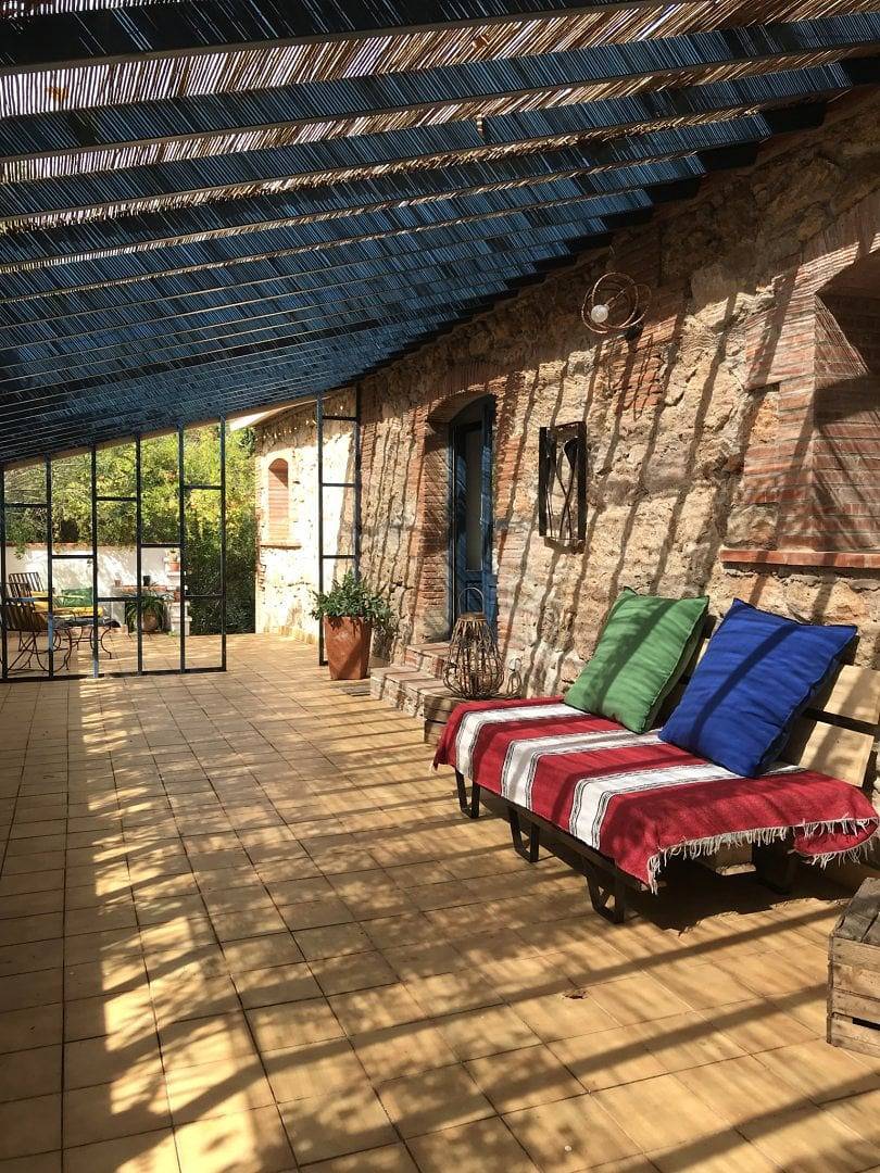 Le Mas Petit, chambres d'hôtes - Chambre vue piscine in Thuir, Côte méditerranéenne (France)