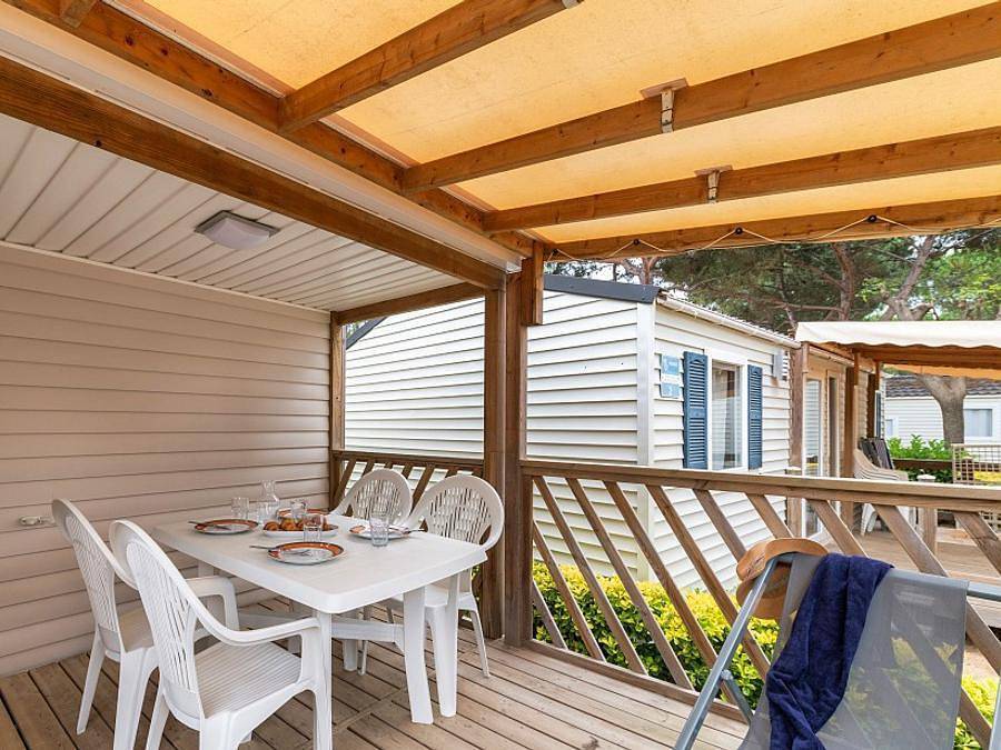 Camping Le Soleil des Landes - Mobilhome 6 personas - Confort | 2 Dormitorios | 4/6 Pers. | Terraza individual | Aire acondicionado in Lit-et-Mixe, Côte d’Argent