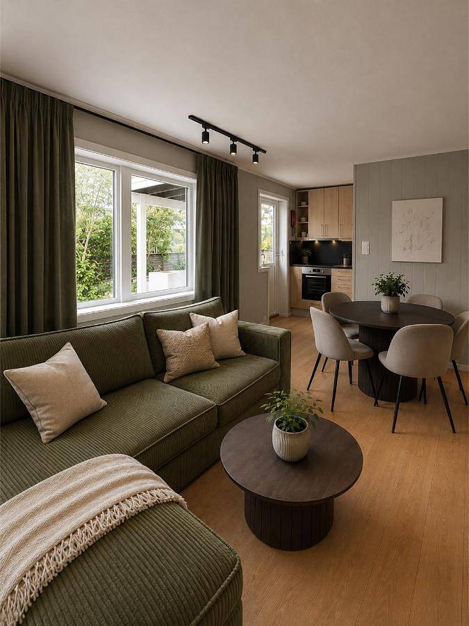 Appartement de vacances pour 5 personnes, avec Terrasse et Jardin