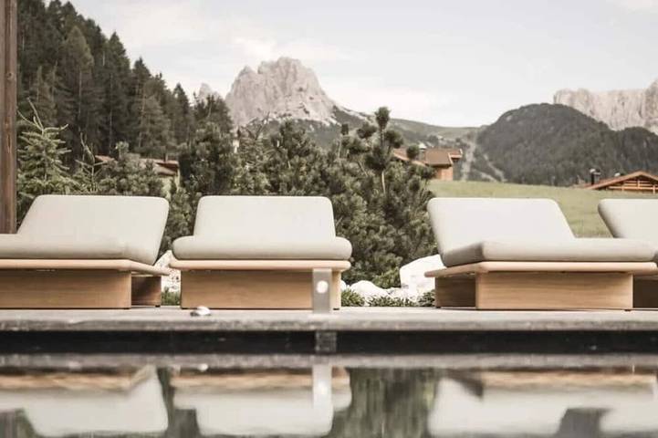 Chalet für 10 Personen, mit Sauna und Whirlpool sowie Garten in Wolkenstein