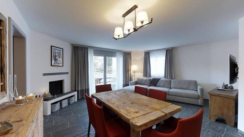 Ferienwohnung für 4 Personen, mit Garten und Ausblick, mit Haustier in Celerina - 2