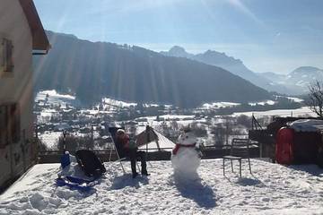 Gîte pour 4 personnes, avec terrasse et jardin à Saint-Paul-en-Chablais