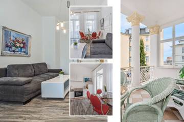 Ferienwohnung für 4 Personen, mit Balkon in Drei Kaiserbäder