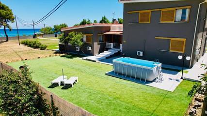 Maison d’hôte pour 3 personnes, avec jardin ainsi que vue et piscine à Céphalonie