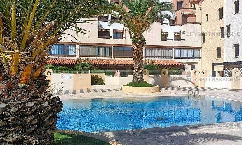 Appartement de vacances pour 5 personnes, avec balcon et piscine à Gruissan