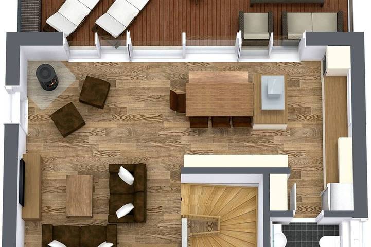 Hausboot für 4 Personen, mit Balkon und Sauna in Kröslin - 2