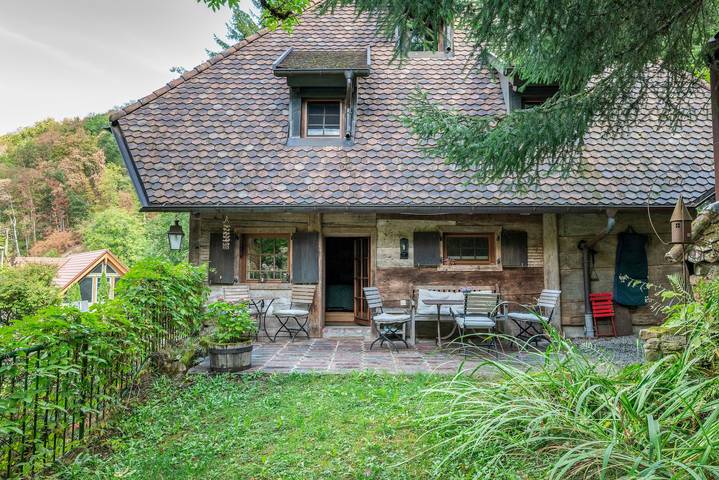 Ferienhaus für 7 Personen, mit Balkon und Garten sowie Sauna in Münstertal