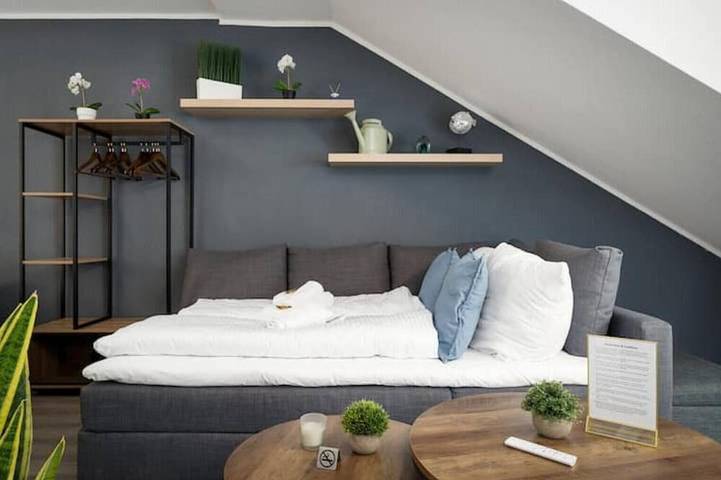 Appartement entier, Federnest: Luxus-studio Homeoffice 11 min Hbf in Homberg/Ruhrort/Baerl, Duisbourg