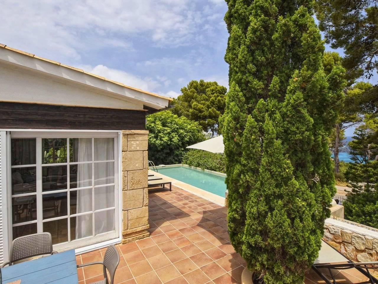 Schönes Haus mit Pool und Meerblick in Cala Provençal, Capdepera