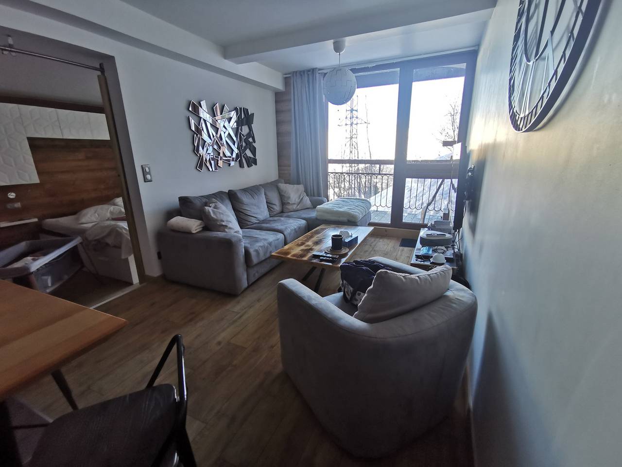 Geheel appartement, Renovated 3-room apartment, 6/7 pers, balcony near center in Les Arcs, Bourg-Saint-Maurice