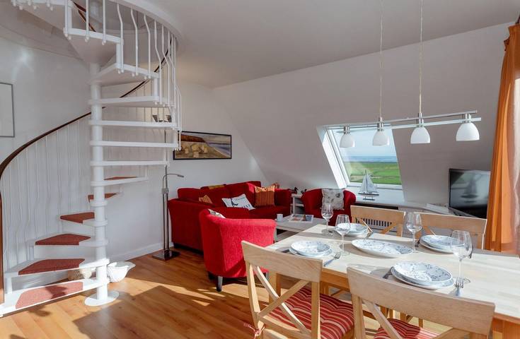 Ferienwohnung für 2 Personen, mit Garten und Ausblick in Morsum
