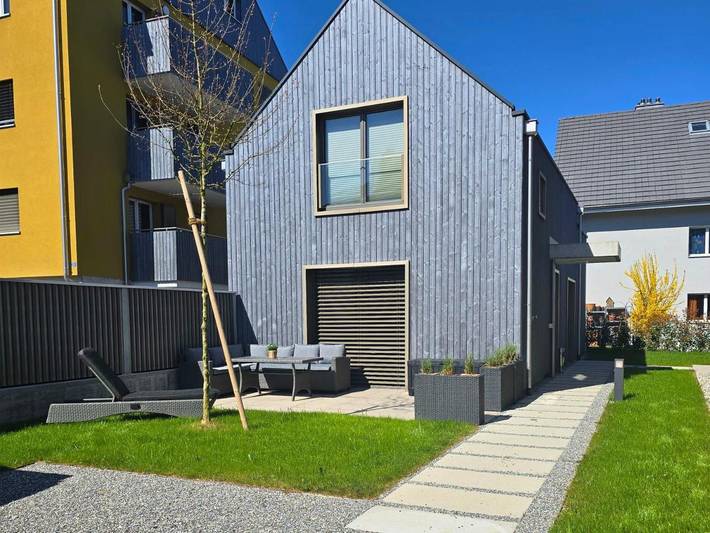 Ferienhaus für 7 Personen, mit Balkon und Terrasse sowie Garten im Thurgau
